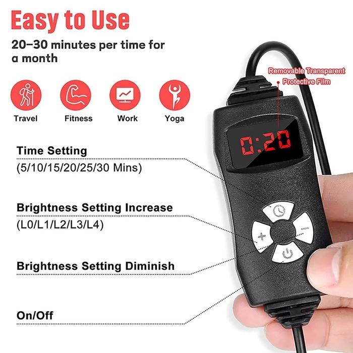 Gambar IMPORT LED Red Light Healthcare Lamp Device 660nm 850nm Infrared Therapy Lamp with Adjustable Stand for Body fatigue Soreness Relief dari Toko Semaraa undefined Tokopedia