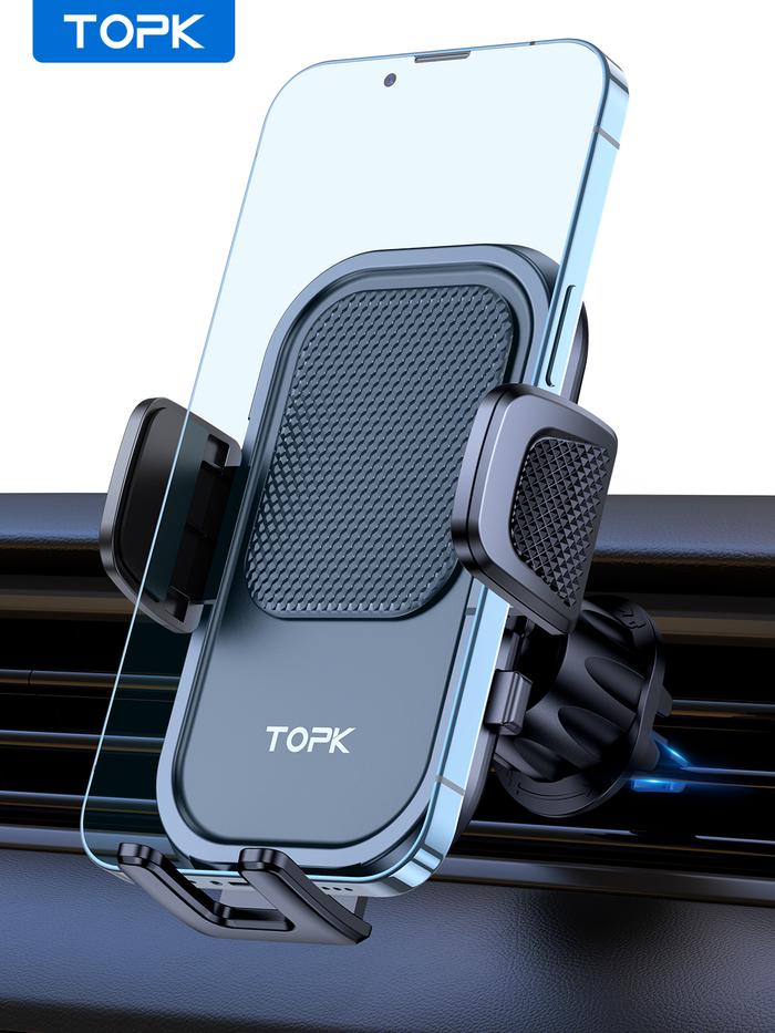 Gambar Dasudify TOPK Car Phone Holder for Car with Hook Clip Air Vent Car Phone Mount 360° Rotation Universal Mobile Phone Mount for Smartphone Brand New dari Dasudify undefined Tokopedia