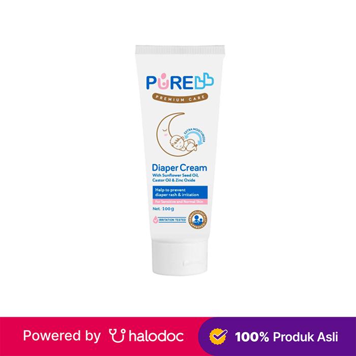 Gambar PUREBB Diaper Cream 100 g  - Krim Anti Ruam Bayi - Halodoc dari Apotek Maju Bersama Farma Depok undefined Tokopedia