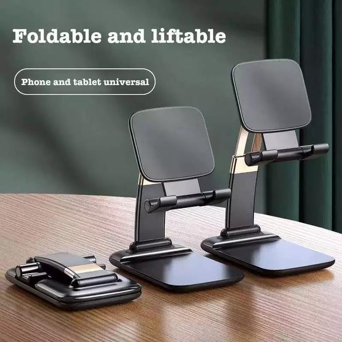 Gambar Dasudify 2022 Metal Desktop Tablet Holder Table Cell Foldable Extend Support Desk Mobile Phone Holder Stand For iPhone iPad Adjustable Brand New dari Dasudify undefined Tokopedia