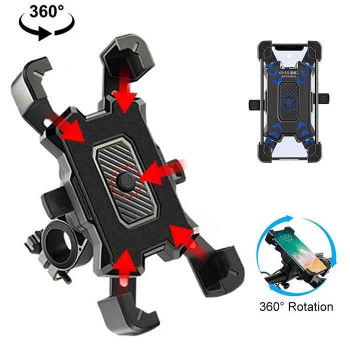 Gambar Dasudify Bicycle Phone Holder Bicycle Motorcycle Electric Vehicle Navigation Mobile Phone Holder Shockproof Bike Handlebar Holder Stand Brand New dari Dasudify undefined Tokopedia