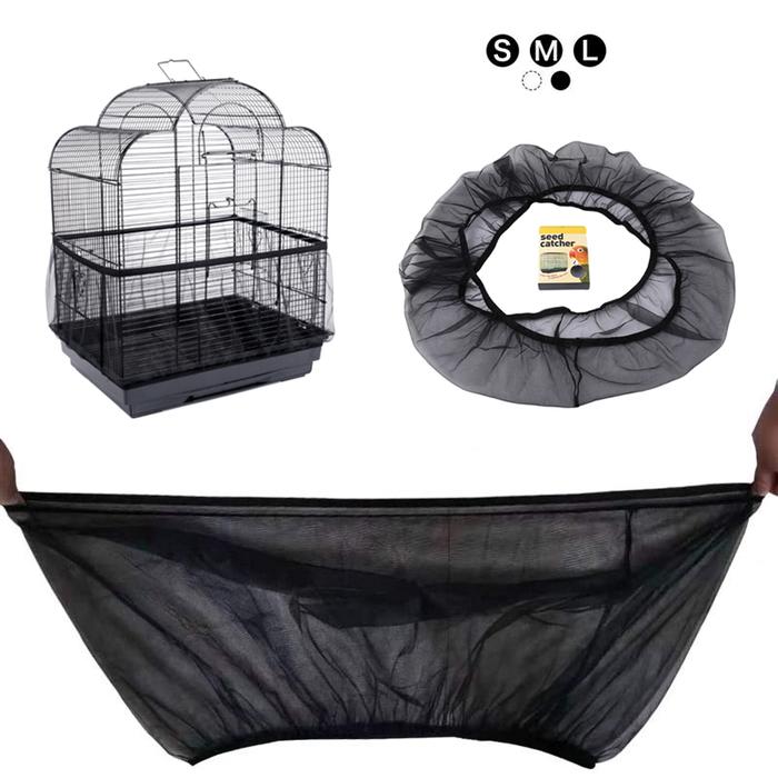 Gambar Mesh Bird Cage Cover Nylon Mesh Receptor Seed Guard Bird Parrot Cover Soft Easy Cleaning Nylon Airy Fabric Catcher Bird Supplies dari Nathan Beau Pearson undefined Tokopedia