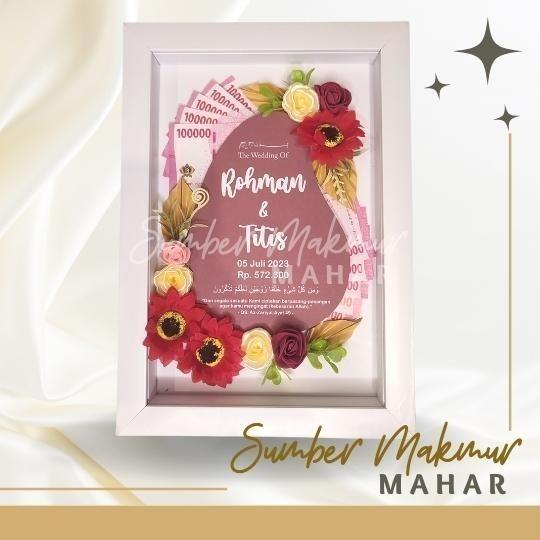 Gambar Mahar pernikahan 3d - Mahar seserahan Simple Modern Mewah - Merah, kayu transparan dari NN_Mahar_Pernikahan undefined Tokopedia