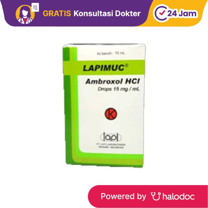 Gambar Lapimuc Drops 15 mg/ml 15 ml - Obat Batuk & Flu - Halodoc dari Apotek Halomedika Kp Rambutan undefined Tokopedia