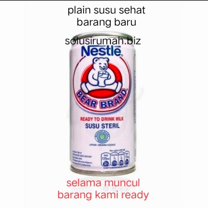 Gambar TERMURAH susu bear brand beruang plain nestle 189ml 189 ml kaleng putih ready dari toko makmurja undefined Tokopedia