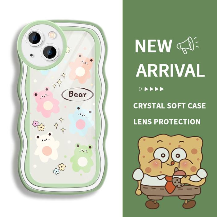 Gambar Case For OPPO A7 A7n A71 2017 2018 A72 A74 4G A74 5G A76 A77 4G A77s A78 4G A78 5G A7x A8 A83 Silikon Camera Lens Protection  Stacking Soft Case Murahr Cute Colourful Bear Girl - Style1, OPPO A72 dari parabatokoresmi undefined Tokopedia