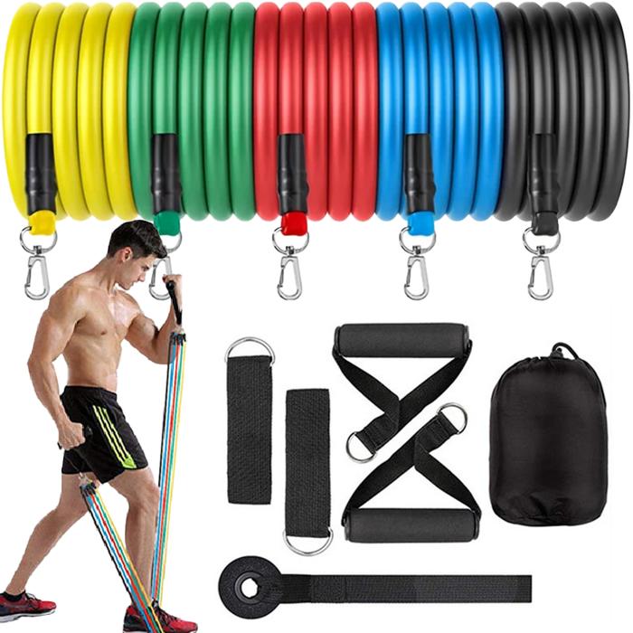 Gambar 100 Pound Resistance Band Fitness Exercise Elastic Rope Set, Home Fitness Yoga Band Strength Training Exercise Equipment dari Preston Connor Chia undefined Tokopedia