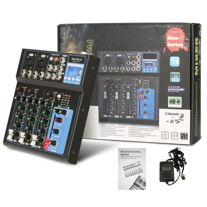 Gambar NEW BAXS MG04BT/MG07BT audio mixer DJ MIXER AUDIO 4ch/7ch Support Bluetooth/USB/PC/MP3 playback Recording equipment Singing KTV audio equipment Kualitas Terbaik - MG04BT dari Mixer Audio undefined Tokopedia