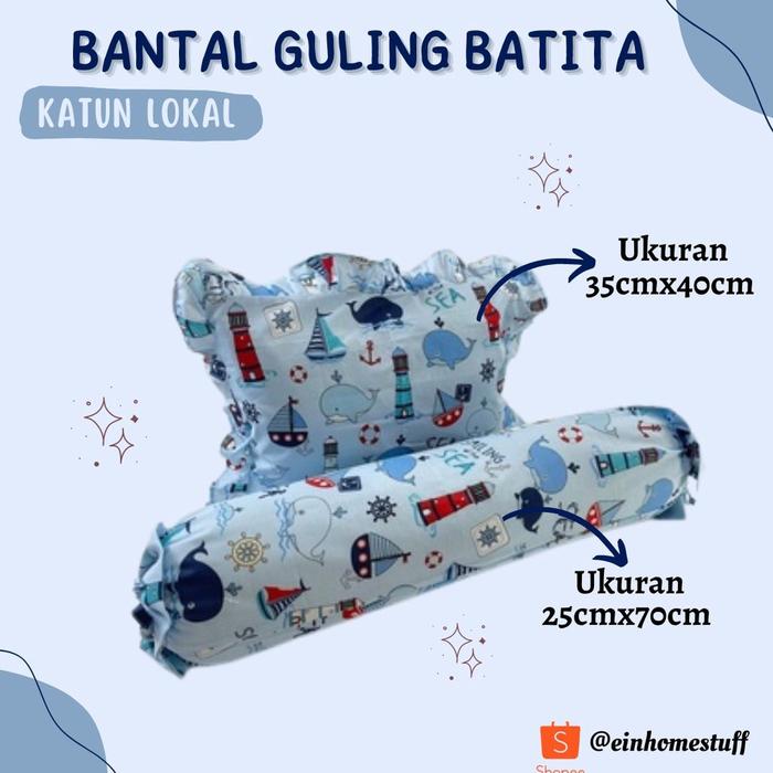 Gambar EINHOMESTUFF Sarung Dan Bantal Guling Batita Bahan Lokal Motif Whale dari bekistore61 undefined Tokopedia
