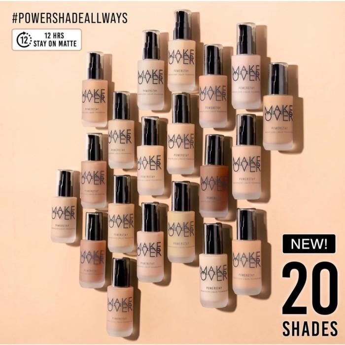 Gambar MAKE OVER Powerstay Weightless Liquid Foundation 33mL - Matte Foundation | MakeOver POWER STAY FOUNDATION - C21 Pink Ivory dari Miracleskin.id undefined Tokopedia
