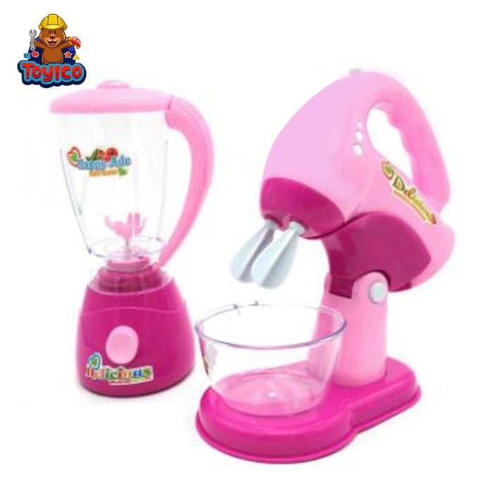 Gambar [Toyico] Mainan Anak Perempuan Blender dan Mixer Baterai Set My Kitchen Appliances dari LETEKEYE HEUIYA222 undefined Tokopedia