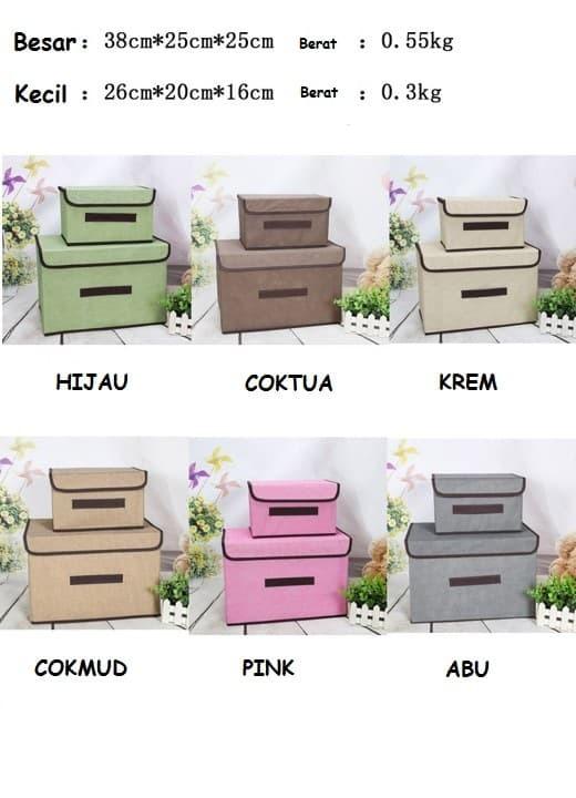 Gambar STORAGE BAG BOX ORGANIZER TEMPAT PENYIMPANAN BAJU MAINAN DLL (2) - UNGU-KTKSET dari Igrosir undefined Tokopedia