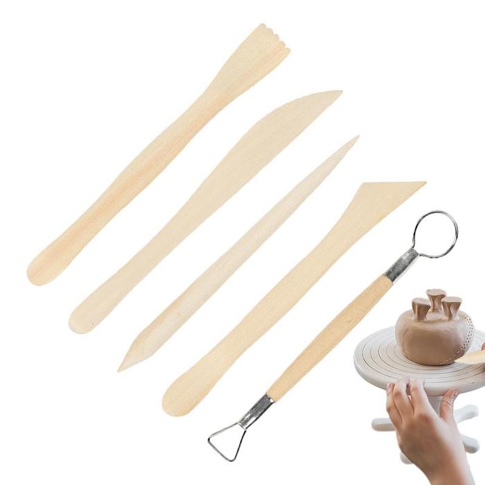 Gambar Pottery Clay Sculpting Tool Set Ceramics Carving Tool Supplies Kit Accessories Modeling Shaping Building for Art & craft Pottery dari Jaiden Adamms undefined Tokopedia