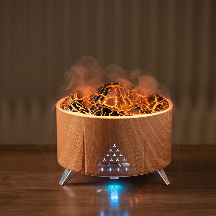 Gambar Volcano Aromatherapy Diffusers Humidifiers 3D Simulated Flame Air Humidifier Smoke Ring Spray Room Fragrance With Remote Control dari Rafael Bianchi undefined Tokopedia