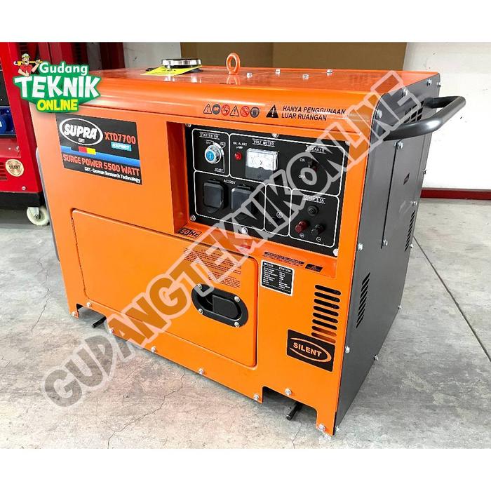Gambar (Xtd-7700 Supra) Mesin Genset Silent Diesel 5000 Watt Xtd7700 Supra / Power Generator Gasoline Solar 5000Watt Xtd 7700 Supra dari Cristobal Cristofer undefined Tokopedia