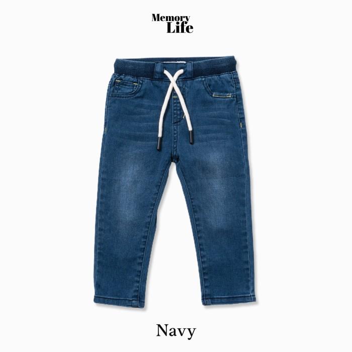 Gambar MemoryLife - Jeans Series | Noel Jeans Premium Anak 9 Bulan - 3 Tahun - Navy, 12 Bulan dari MemoryLife Shop undefined Tokopedia