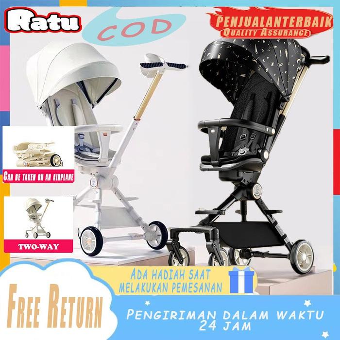 Gambar Strollers & Travel Systems/Kereta Dorong Bayi 2 Arah Traveling Lightweight Foldable/Kereta Dorong Bayi Stroler Bayi Lipat 2 Arah/Travelling Stroller Bayi/babydoes/dorongan bayi stroller/baby/stroller cabin size/stroler bayi lipat dari laris jaya lancar undefined Tokopedia