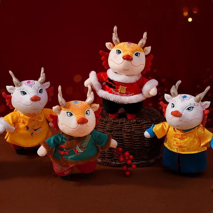 Gambar Advanced Year of the Dragon mascot doll dragon plush toys ethnic dari Serba Laris Onlineshop undefined Tokopedia