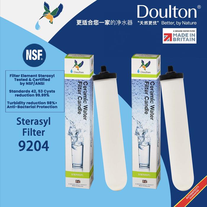 Gambar (2PC) Doulton Sterasyl 9204 Water Filter Candle Short Thread Mount 10000 Litres Capacity, Removal Of Particles, Pathogenic Bacteria, Cysts Class Water Filtration Water Purifier dari Retanzz0892 undefined Tokopedia