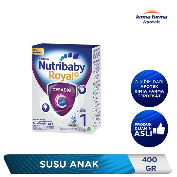 Gambar NUTRIBABY ROYAL+ CESABIO 1 400 GR / SUSU ANAK / KIMIA FARMA dari Kimia Farma Apotek Jawa Timur OS undefined Tokopedia