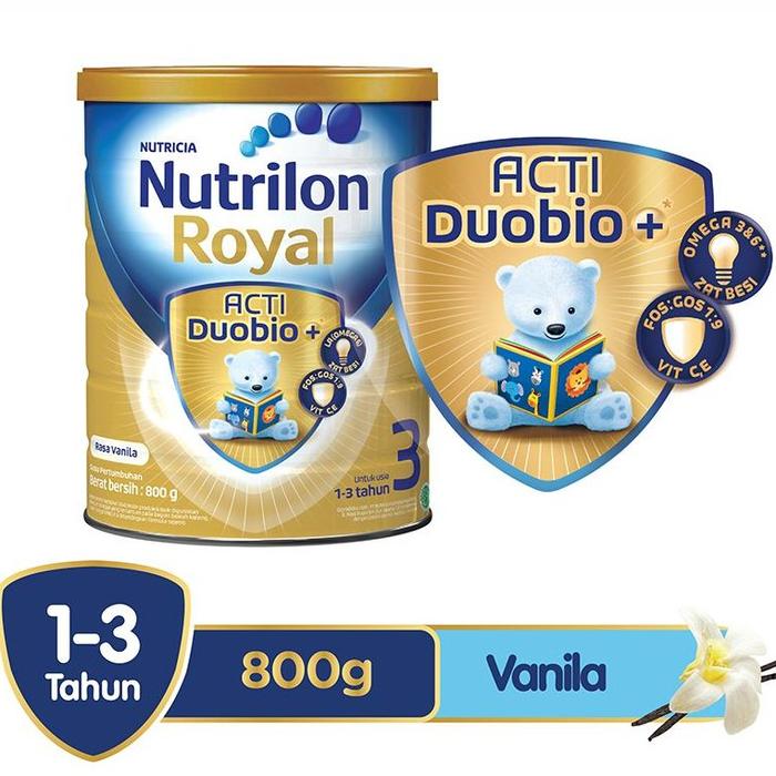 Gambar NUTRILON ROYAL 3 ACTI DUOBIO MADU/VANILA 800GR dari sehatberkah12 undefined Tokopedia