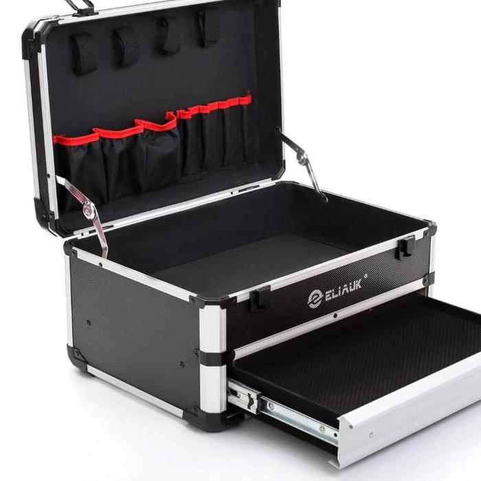 Gambar Drawer Aluminum Alloy Tool Bags Flight Case Tool Storage Organizer Box Safety Equipment Instrument L dari ketarooo undefined Tokopedia