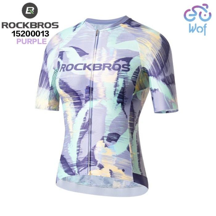 Gambar Terlaris ROCKBROS 15200013 Purple Printed Jersey Pakaian Baju Sepeda Wanita Lengan Pendek Woman Short Sleeve Clothing Summer Cycling Jersey Termurah - M dari Damai Pedia 23 undefined Tokopedia