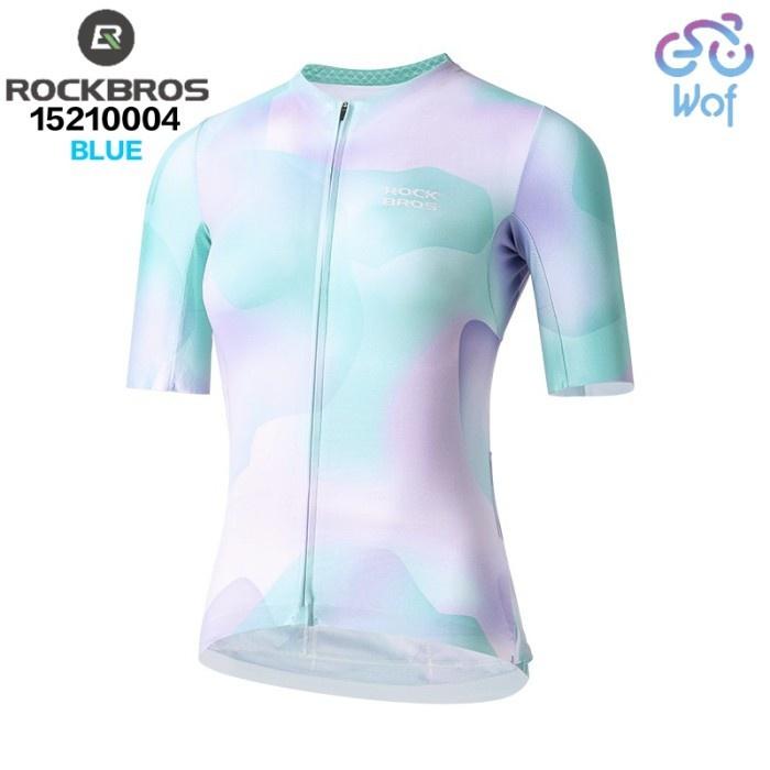 Gambar Terlaris ROCKBROS 15210004 Blue Printed Jersey Pakaian Baju Sepeda Wanita Lengan Pendek Woman Short Sleeve Clothing Summer Cycling Jersey Termurah - L dari Damai Pedia 23 undefined Tokopedia