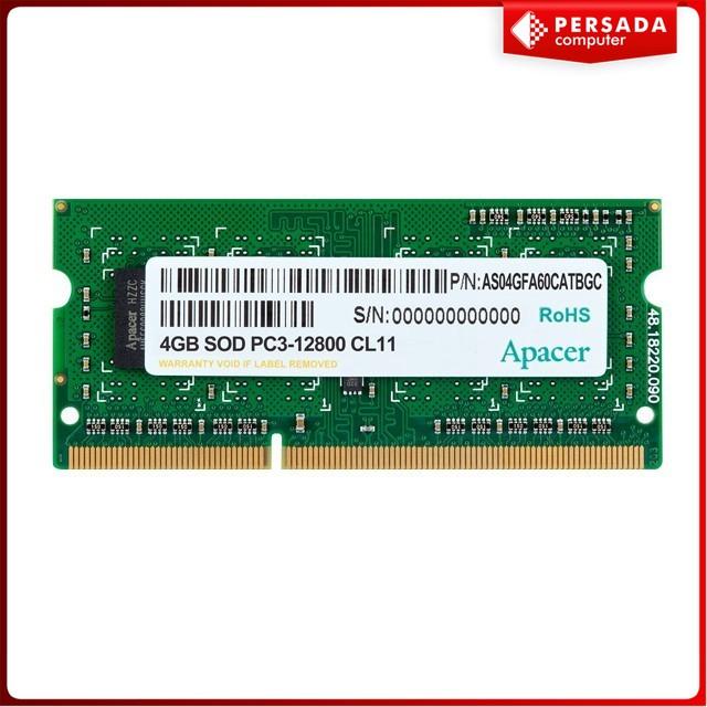 Jual Apacer DDR3 SODIMM SODIM PC12800 1600MHz 4GB Kota Bandung