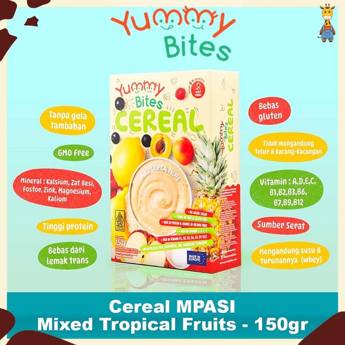 Gambar Yummy Bites Cereal 100gr, 125gr, 200gr - Tropical Fruit dari juniorbabyshopp undefined Tokopedia