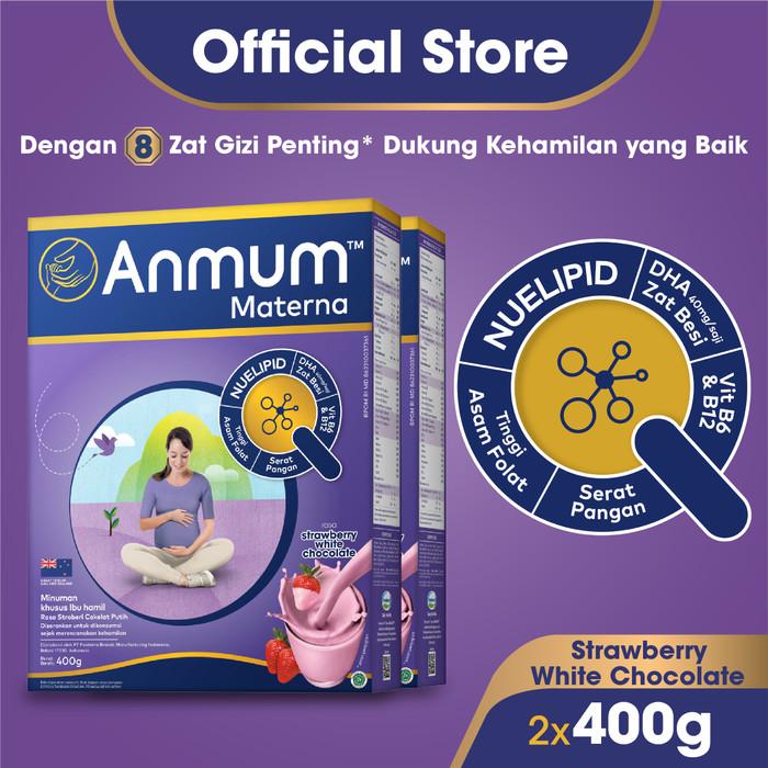 Gambar PTC ANMUM MATERNA SUSU BUBUK STRAWBERI COK PUT 2 X 400G-SUSU HAMIL dari peloporstoreid undefined Tokopedia