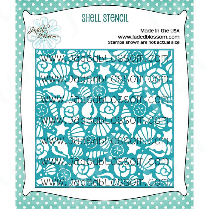 Gambar (IMPORT) Shell Stencil New Holiday Decorations Layering Drawing Stencils for Coloring Scrapbooking Embossing Molds DIY Paper Card Album dari Maragenta Stores undefined Tokopedia