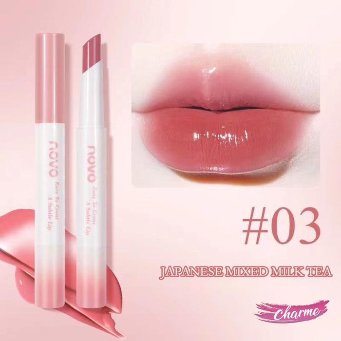 Gambar (READY & ORI) NOVO Charming Translucent Watery Gloss Lipstick 6 Colors - 5989 - 03 dari Superfactori undefined Tokopedia