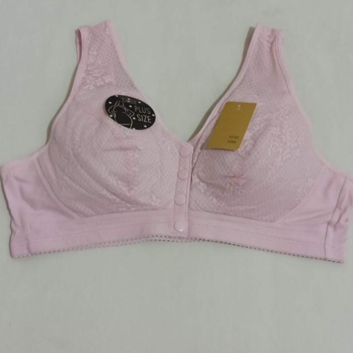 Gambar GD Bra Menyusui Kancing Depan Big Size Big Cup Jumbo Katun Tally - Pink, Size 38 dari BakulBra undefined Tokopedia