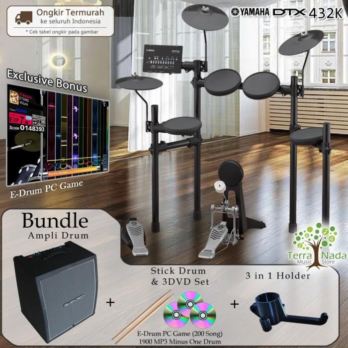 Gambar Drum Elektrik Yamaha DTX432 BUNDLE AMPLI / DTX432K / DTX 432 / 432K - CK-70 dari Terra Nada undefined Tokopedia