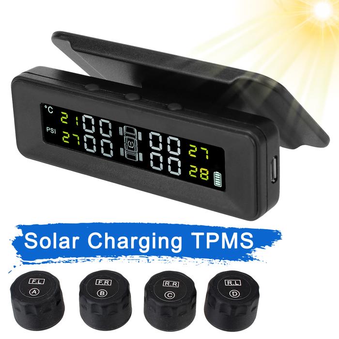 Gambar Car TMPS Solar Tire Pressure Sensors Monitoring System Digital Windshield Suction Automotive Accessories Electronics Universal dari GURAWIL BAJING22 undefined Tokopedia