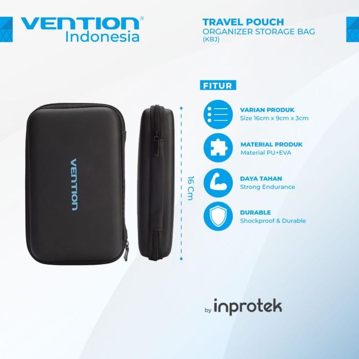 Gambar Ready Vention Travel Pouch Organizer Electronic Storage Bag Accessories - KBJ dari Aa Ramlan store undefined Tokopedia
