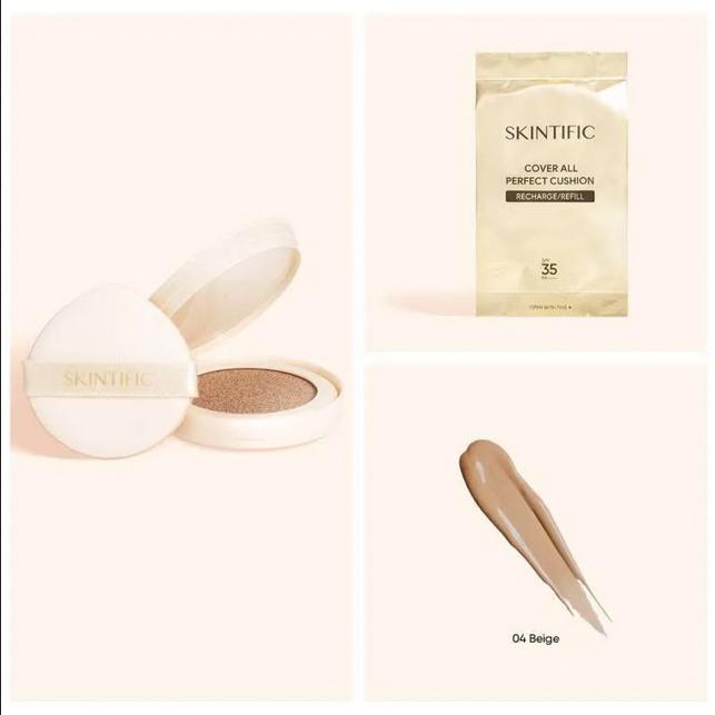 Gambar Skintific Cover All Perfect Air Cushion - 04 Beige refill dari Makeupuccino undefined Tokopedia