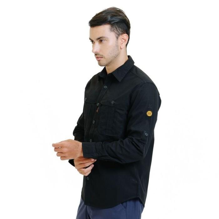 Gambar EIGER KEMEJA PANJANG PRIA AMBITION TROPIC BLACK BORNEO F1 - BLACK - M dari Otdor Store undefined Tokopedia