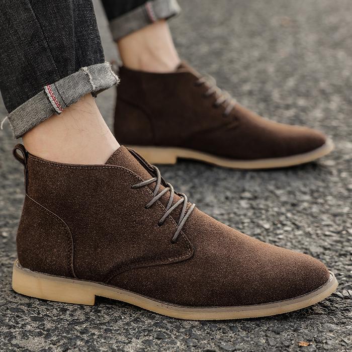 Jual Fashion Ankle Boots For Men Winter Boot British Style Classic
