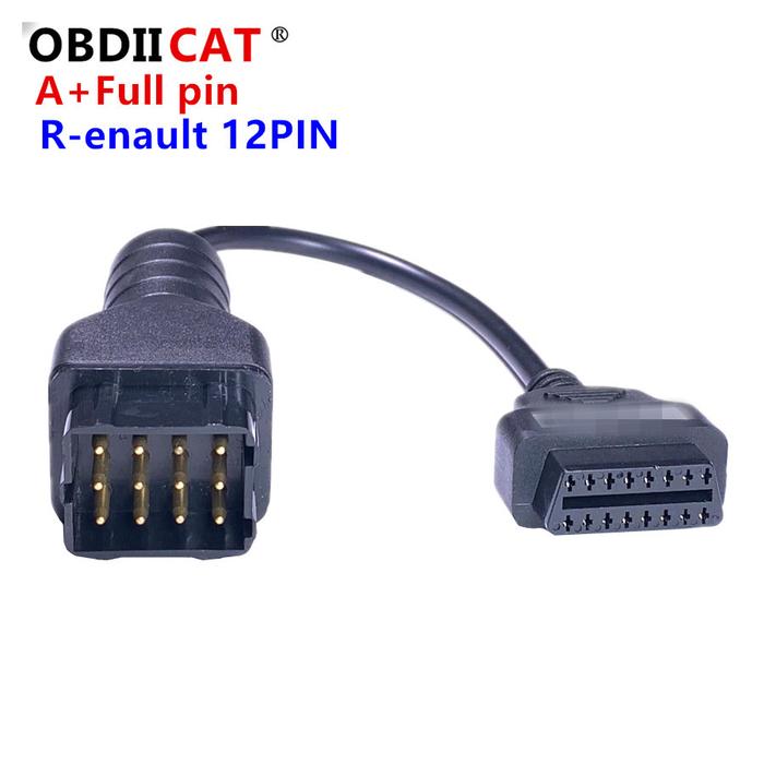Gambar OBDIICAT A+ Quanlity 12Pin to 16pin obd2 OBD II Connector Adapter 12 pin Car Diagnostic Cable 16 PIN Vehicle Electronics dari Jakawa undefined Tokopedia