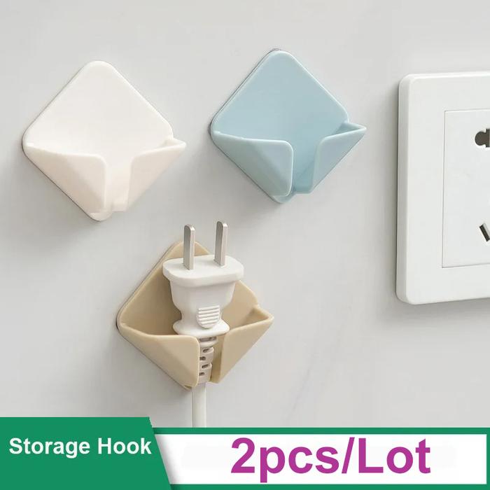 Gambar 2pcs Plug hooks Kitchen organizer Self-adhesive Wall hook Bathroom razor hook Toothbrush holder Home and decoration Wall hanger dari GURAWIL BAJING22 undefined Tokopedia