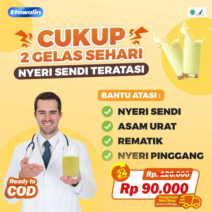 Gambar ETAWALIN – SUSU KAMBING ETAWASOLUSI ATASIERI& SENDI ATASI ASAM URAT REMATIK REUMATIKERI SENDI 200GR TERMURAH dari adreiii undefined Tokopedia