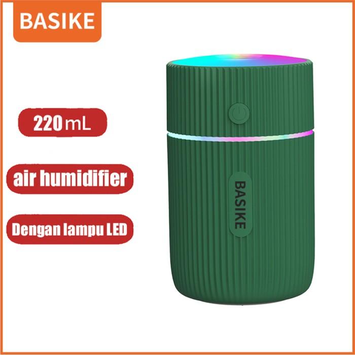 Gambar Ready BASIKE 220ml kapasitas Humidifiers Dengan lampu suasana warna-warni - Hijau dari Solihinspr undefined Tokopedia
