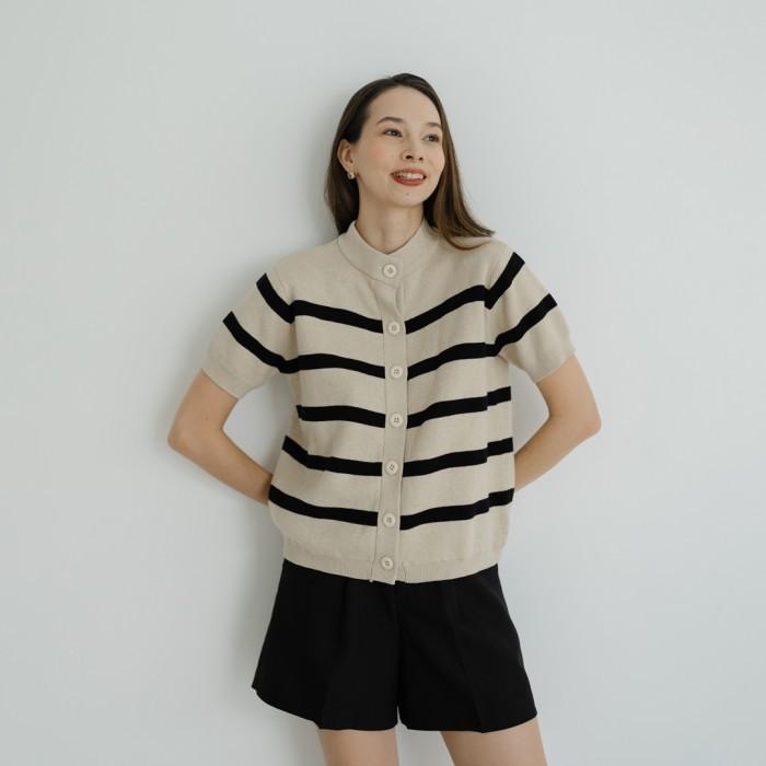 Gambar PTR Beatrice Clothing Dianne Knit Blouse - Knit Blouse Wanita - Beige PO  dari Agrajaya undefined Tokopedia