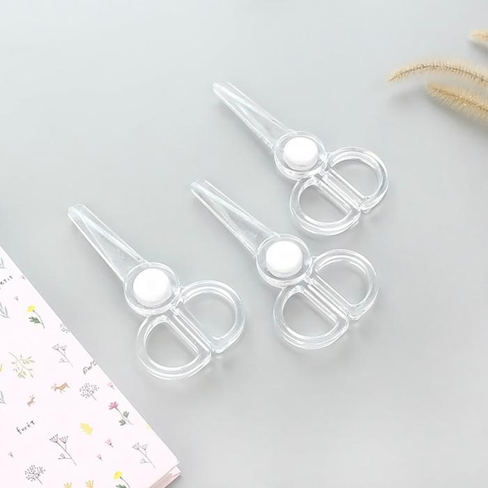 Gambar Transparent Acrylic Art Scissors Paper Cutter DIY Craft Supplies Portable Students Stationery Office Durable Simple Scissors dari js17 store undefined Tokopedia