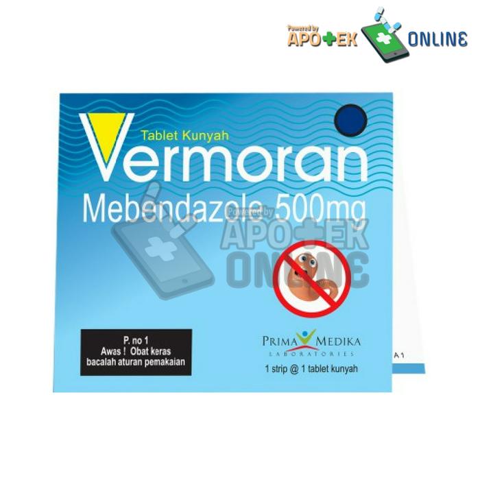 Gambar VERMORAN MEBENDAZOLE 500MG 1 STRIP/ OBAT KECACINGAN dari Apotek Sugih Waras Pangkah undefined Tokopedia
