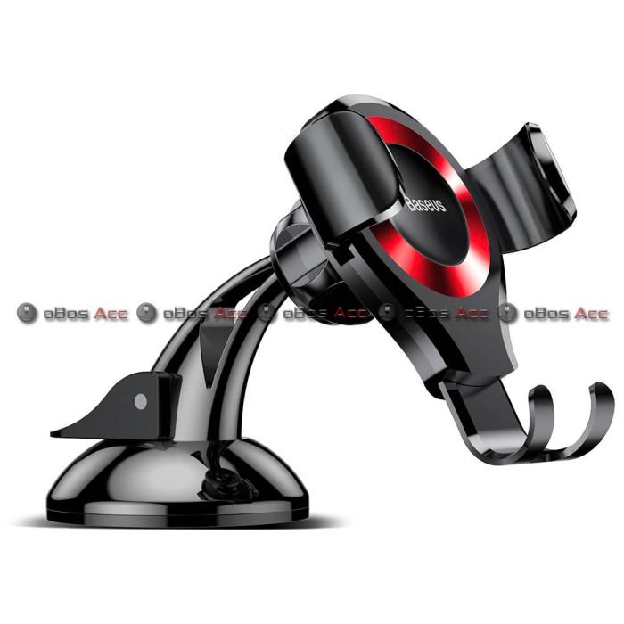 Gambar TERLARIS BASEUS CAR HOLDER OSCULUM TYPE GRAVITY MOBILE PHONE UNIVERSAL MOUNT HP MURAH - Hitam + Merah dari gramedia-2 undefined Tokopedia