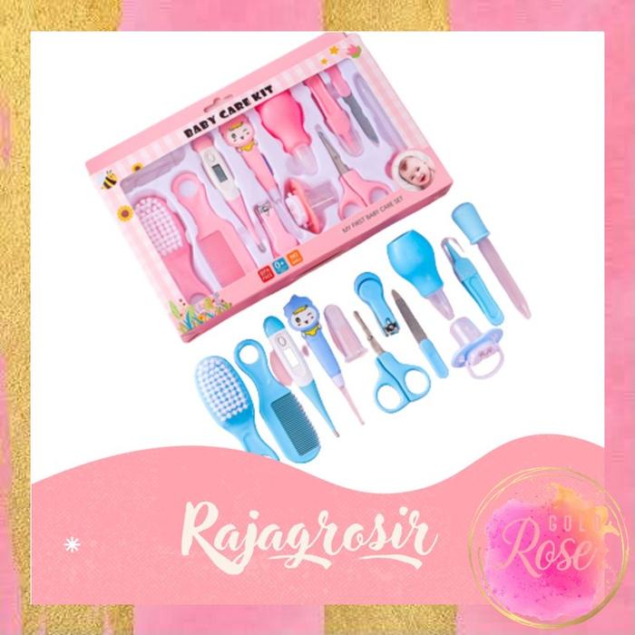 Gambar ℛ𝑜𝓈𝑒𝑔𝑜𝓁𝒹 6026 Baby Care Kit Set 10 in 1 / Perlengkapan Bayi 10 in 1 / Kit Newborn 10 in 1 / Infant Healthcare Grooming Set dari Kedai Anarta undefined Tokopedia