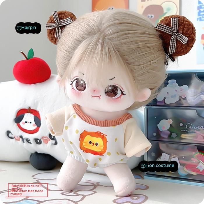 Gambar 【Ready】Pakaian boneka Cotton doll clothes 20cm baby clothes Plush doll clothing  Doll Dress  Hoodie pakaian boneka - Romper Singa, 20cm-only dress dari aishaki shop undefined Tokopedia